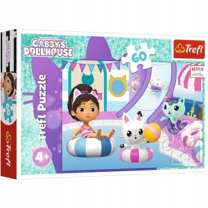 Trefl - Puzzle 60 el. - Gabby na basenie 17393 