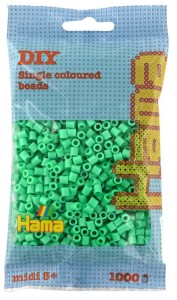 Koraliki Hama MIDI 1000 Koralików 207-11 Kolor Jasny Zielony