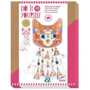 DJECO - 07955 DIY Dzwonek wietrzny kot