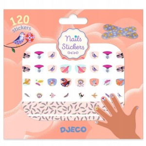 Djeco - 09239 Naklejki na paznokcie PTAKI