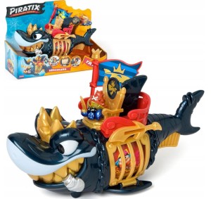 PIRATIX - Zestaw King Shark rekin czarno- złoty  - 36747