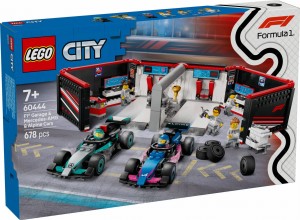 LEGO City 60444 F1 Garaż i bolidy Mercedes