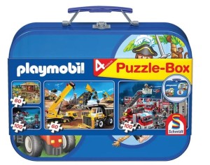 Schmidt - Puzzle Playmobil 2x60 + 2x100 - 55599 
