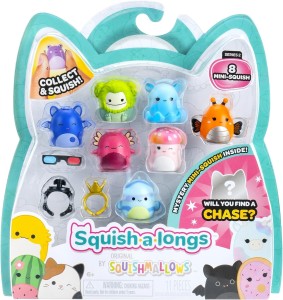 Squishmallows – Zestaw 8 figurek  Squish-a-longs SQAL0025