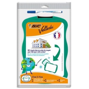 BIC – Tablica suchościeralna Velleda + marker 21 x 31 cm – 42372