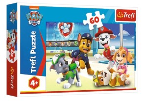 Trefl - Puzzle 60 el. - Psi Patrol - W świecie psiaków - 17392