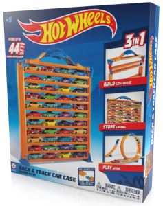 Hot Wheels Rozkładana walizka Rack N' Truck z torem wyścigowym - HWCC9B