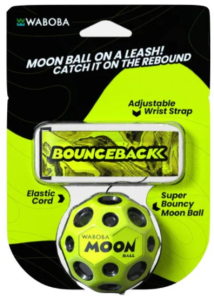 Waboba - Piłka Moon Ball Bounceback - Żółta piłka na smyczy - 2015358