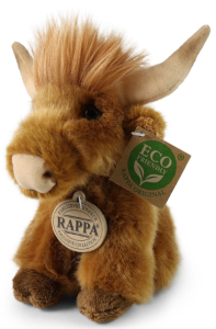 Rappa 242531 Maskotka Pluszowa Krowa Szkocka Wyżynna Długowłosa 16 cm