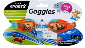 SportX - Gogle Okulary do pływania Pomarańczowe 2011472
