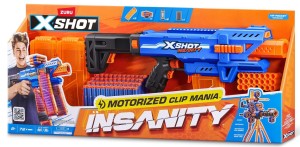XShot Pistolet na strzałki - Motorised Clip Mania Insanity - 72 strzałki - 36786