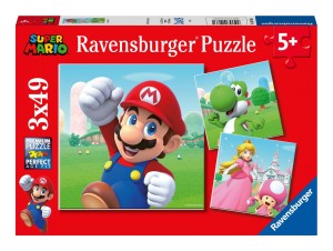 Ravensburger - Puzzle Super Mario 3x49 el. 5186