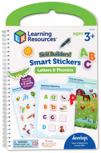 Learning Resources - Skill Builders! Smart Stickers - Naklejki wielokrotnego użytku - litery i fonetyka - LER5512
