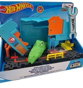 OUTLET Hot Wheels - Aligator w warsztacie FNB06 - doklejone małe autko