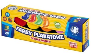 Astra - Farby Plakatowe 12 kolorów 20 ml - 05175