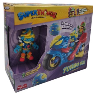 OUTLET Super Things – Neon Power 11. Seria Super Zings – Pojazd Turbo Ice + figurki 23150 - brak dodatków