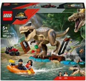 LEGO JURASSIC WORLD Ucieczka rzeką przed tyranozaurem - 76975