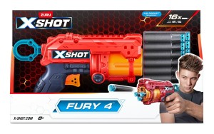 Xshot Pistolet Fury 4 + 16 strzałek 36377 