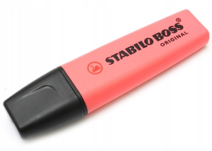 Boss Stabilo Zakreślacz czerwony 33365
