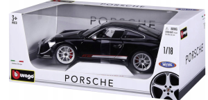 Bburago Porsche 911 GT3 RS 4.0 Czarne 1:18 - 02672