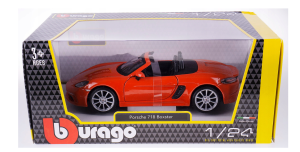 Bburago Porsche 718 Boxster Pomarańczowy 1:24 - 10879