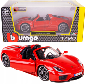 Bburago Porsche 918 Spyder Red 21076R 1:24 - 02733