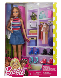 Barbie Lalka z Butami i Akcesoriami - FVJ42