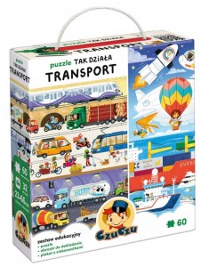 CzuCzu - Puzzle 60 elementów  - Tak działa transport - 492894