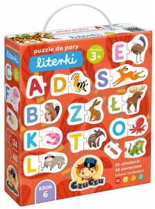 CzuCzu - Puzzle do pary - Literki - 493679