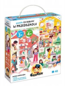 CzuCzu - Puzzle 40 elementów  - Co robimy w przedszkolu? - 494027