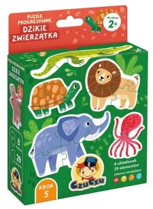 CzuCzu - Puzzle progresywne - Dzikie zwierzątka -494171