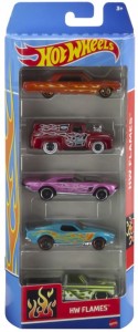 Hot Wheels HTV47 Pięciopak samochodzików - HW Flames