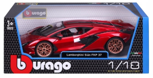 Bburago Lamborghini Sian FKP 37 Czerwony 1:18 - 11046RD