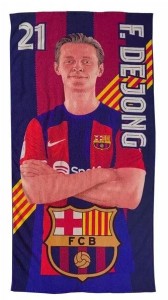 FC Barcelona - Ręcznik plażowy 100x180 - Frenkie de Jong - 2017253
