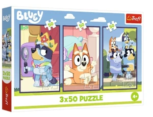 Trefl - Stitch - Puzzle 3x50 - Rodzina Bluey - 34890