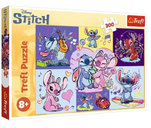 Trefl - Puzzle 300 el - Zakręcony Stitch - 23033