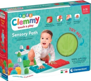 Clementoni – Ścieżka sensoryczna + miękkie klocki 17352