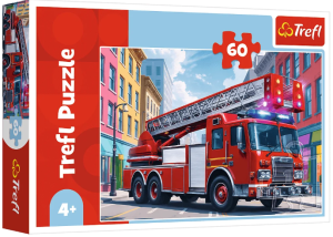 Trefl 17405 Puzzle Wóz strażacki 60 elementów