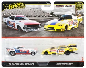 Hot Wheels Premium - '73 Plymouyh Cuda FC + Rob'N Pinks JBL01