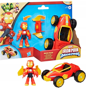 Iron Man i super ekipa Figurka Iron Man + pojazd Iron Racer - G1471