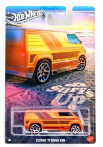 Hot Wheels  Silver - Series Surf's Up-  Custom '77 Dodge Van - GDG44 JCB66