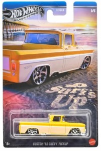 Hot Wheels  Silver - Series Surf's Up - Custom '62 Chevy Pickup - GDG44 JCB67