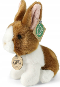 Rappa 252042 Maskotka Królik biało - brązowy 16 cm 