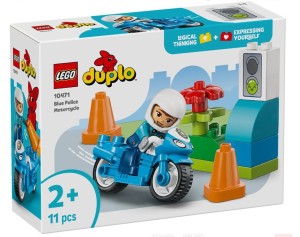 LEGO DUPLO 10471 Niebieski Motocykl Policyjny