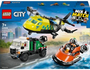 LEGO City 60505 Zestaw z samolotem, ciężarówką serwisową i poduszkowcem