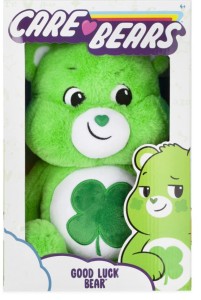 Troskliwe Misie - Maskotka zielony  miś 35 cm - Good Luck - 22064