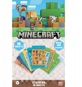 Minecraft Zestaw 800 naklejek - 91348