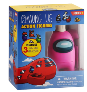 Among Us Figurka z akcesoriami Crewmate Różowy 12 cm - Seria 2 - AU6210