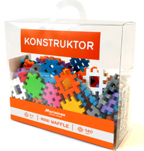 Marioinex - Mini Wafle Konstruktor - Zestaw klocków 140 elementów - 90236