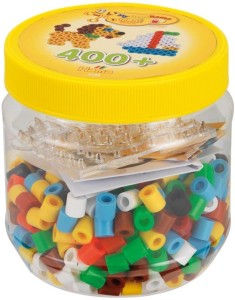 Koraliki Hama Maxi - Tuba z koralikami i podkładkami 400 szt. - Kwadrat i pies 8790